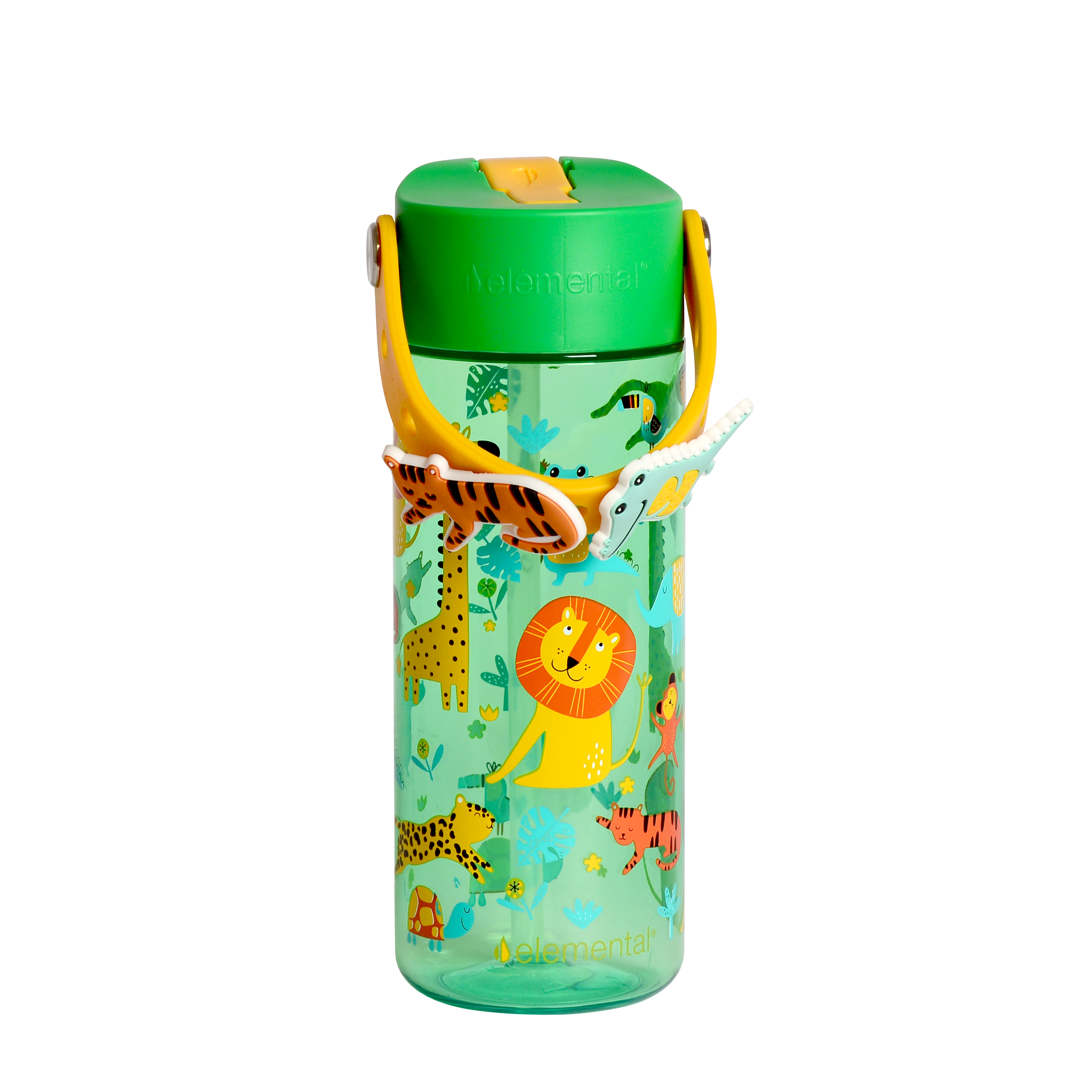 Elemental® Splash Charm 18oz Tritan Water Bottle - with Drinking Spout and Straw 40