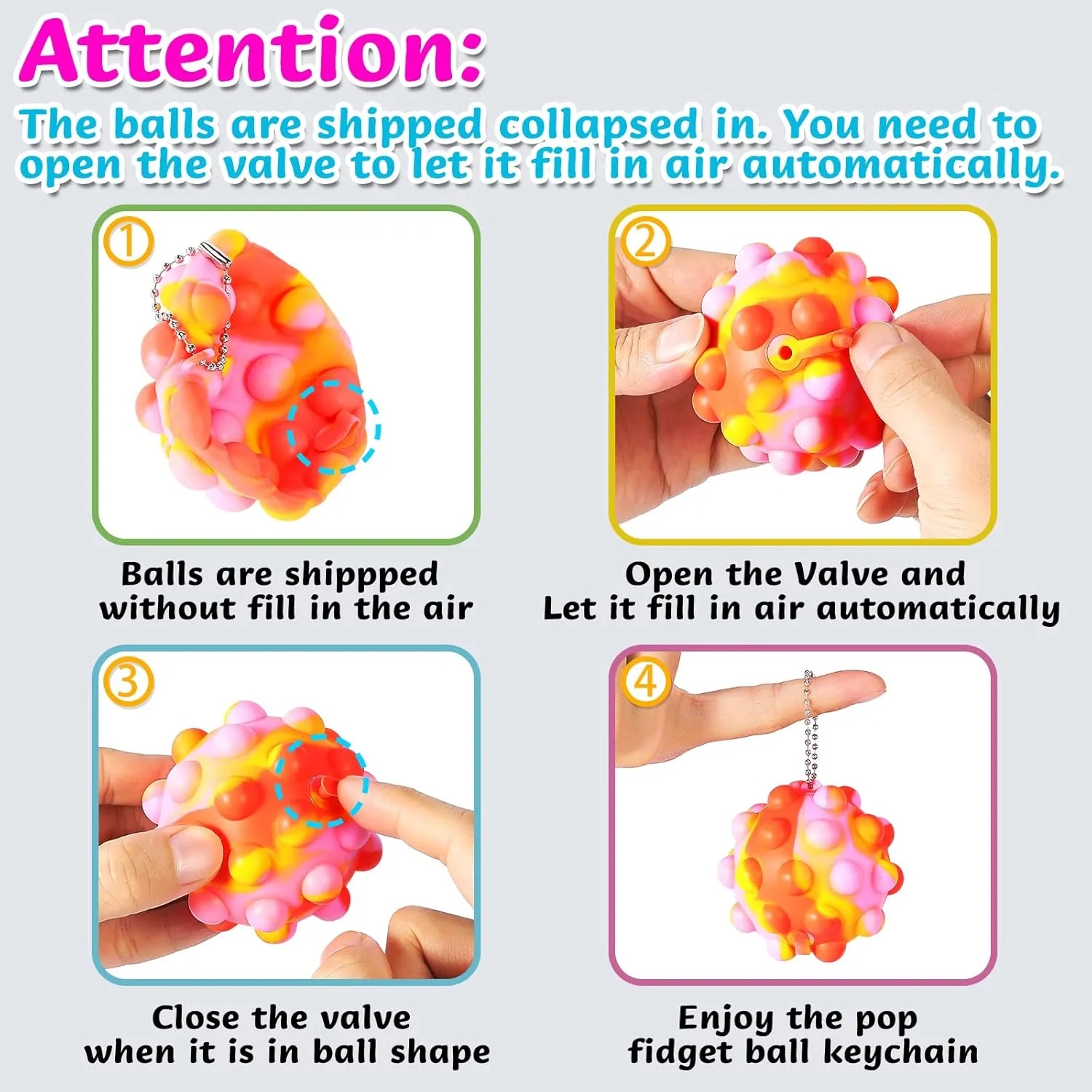 Pop Fidget Stress Relief Ball 4