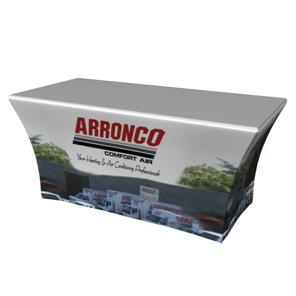 6' Full Color Standard Stretch Table Cover 3