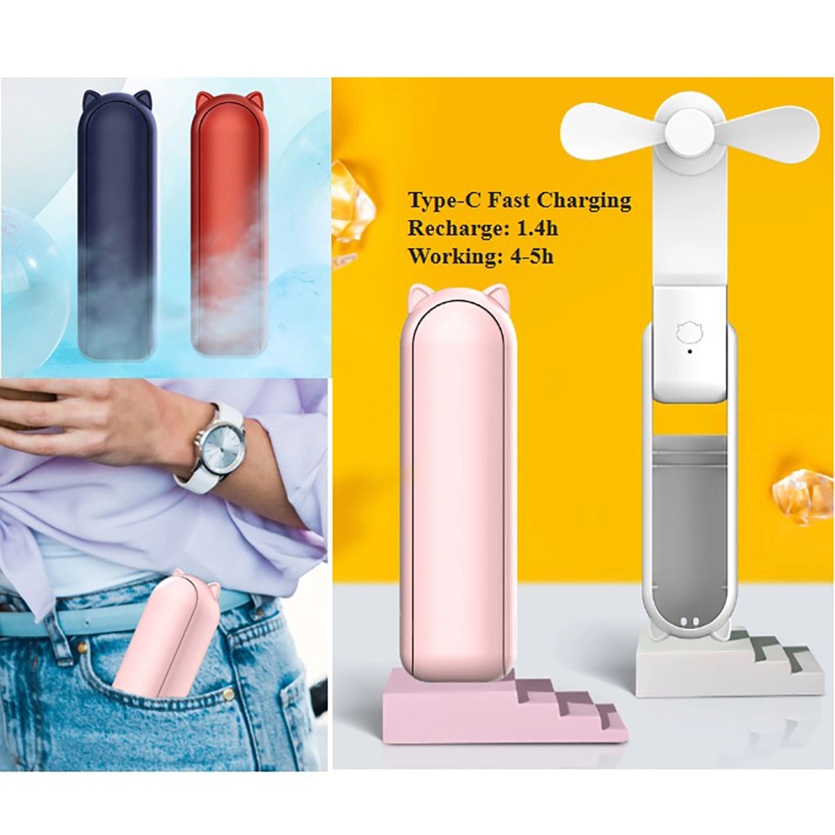 Handheld Portable Mini Fan 4