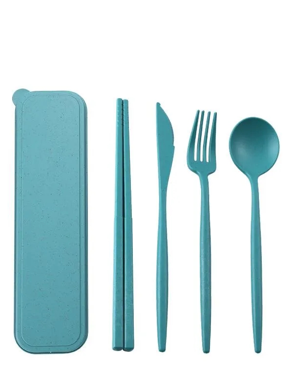 4-Piece Wheat Straw Cutlery 3