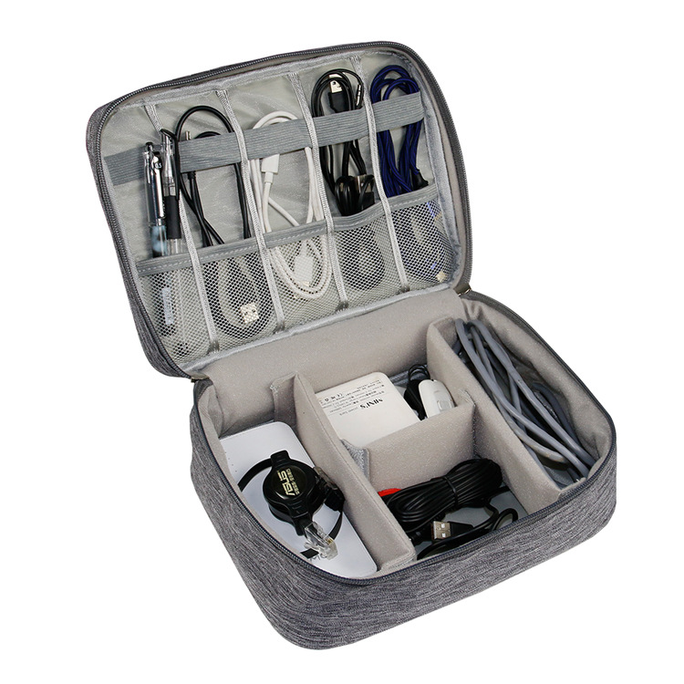 Digital Storage Bag USB Data Cable Organizer Earphone Wire B 1