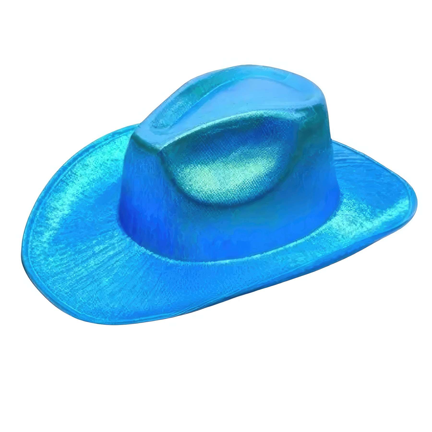 Shiny Metallic Neon Western Cowgirl Hat 2