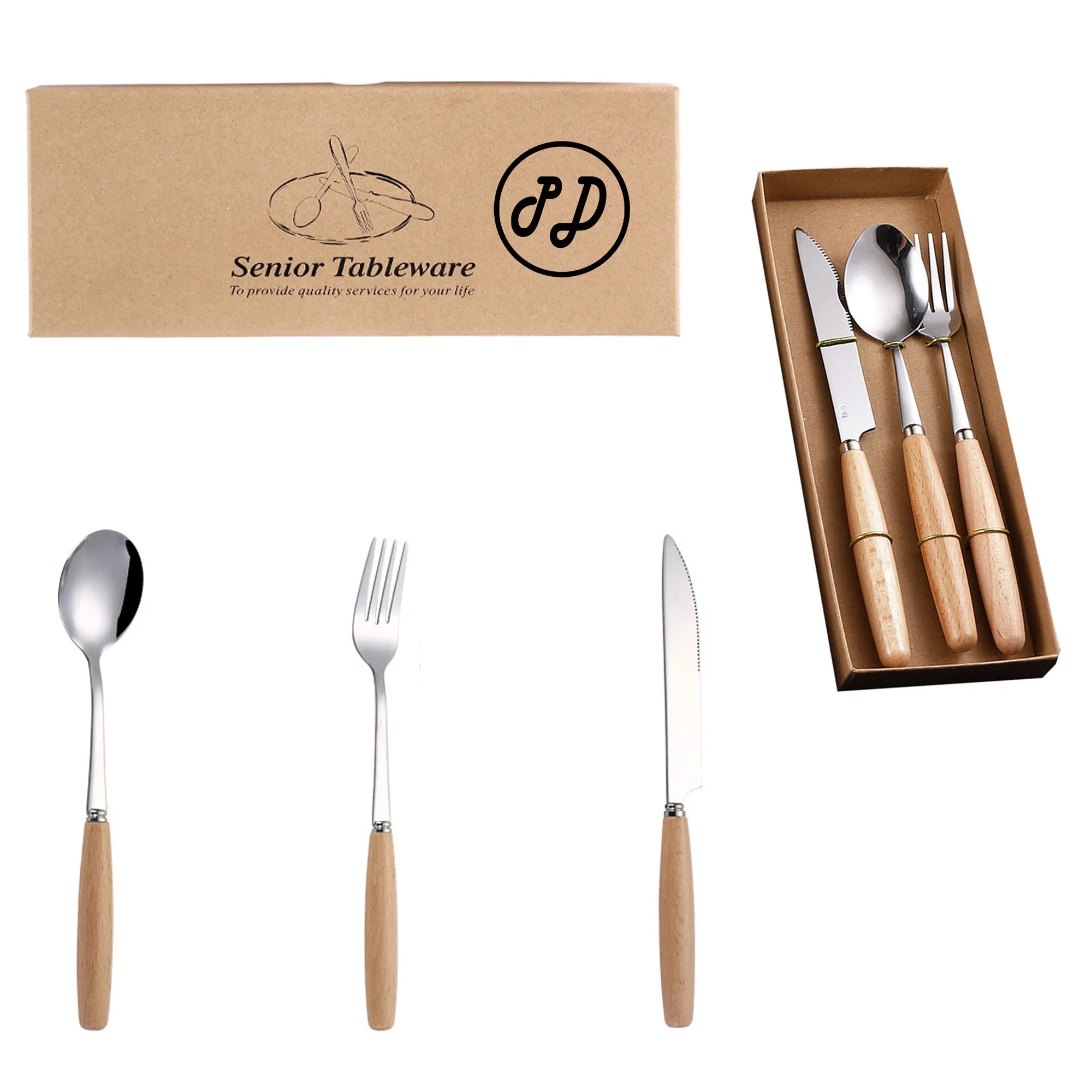 3PCS Stainless Steel Flatware Set 2