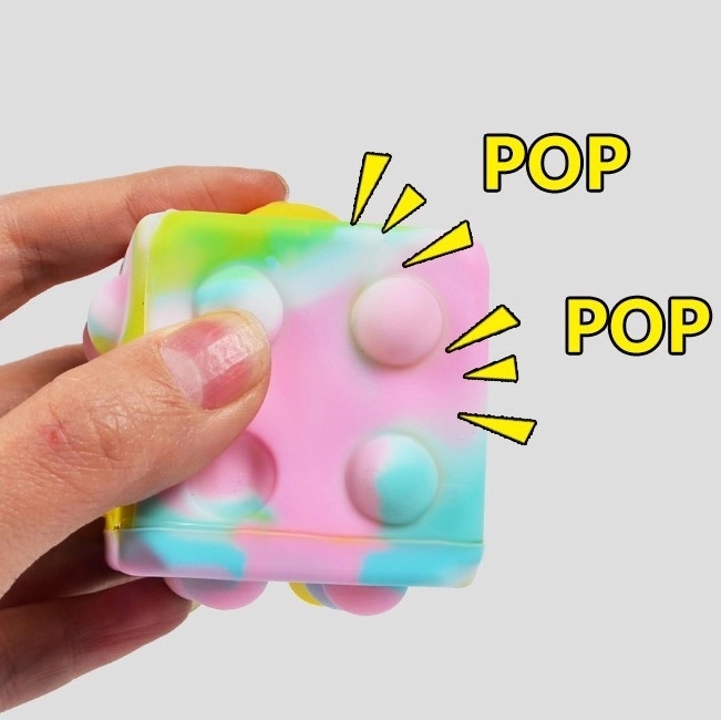 Dice Shaped Push Bubble Fidget Toy 2