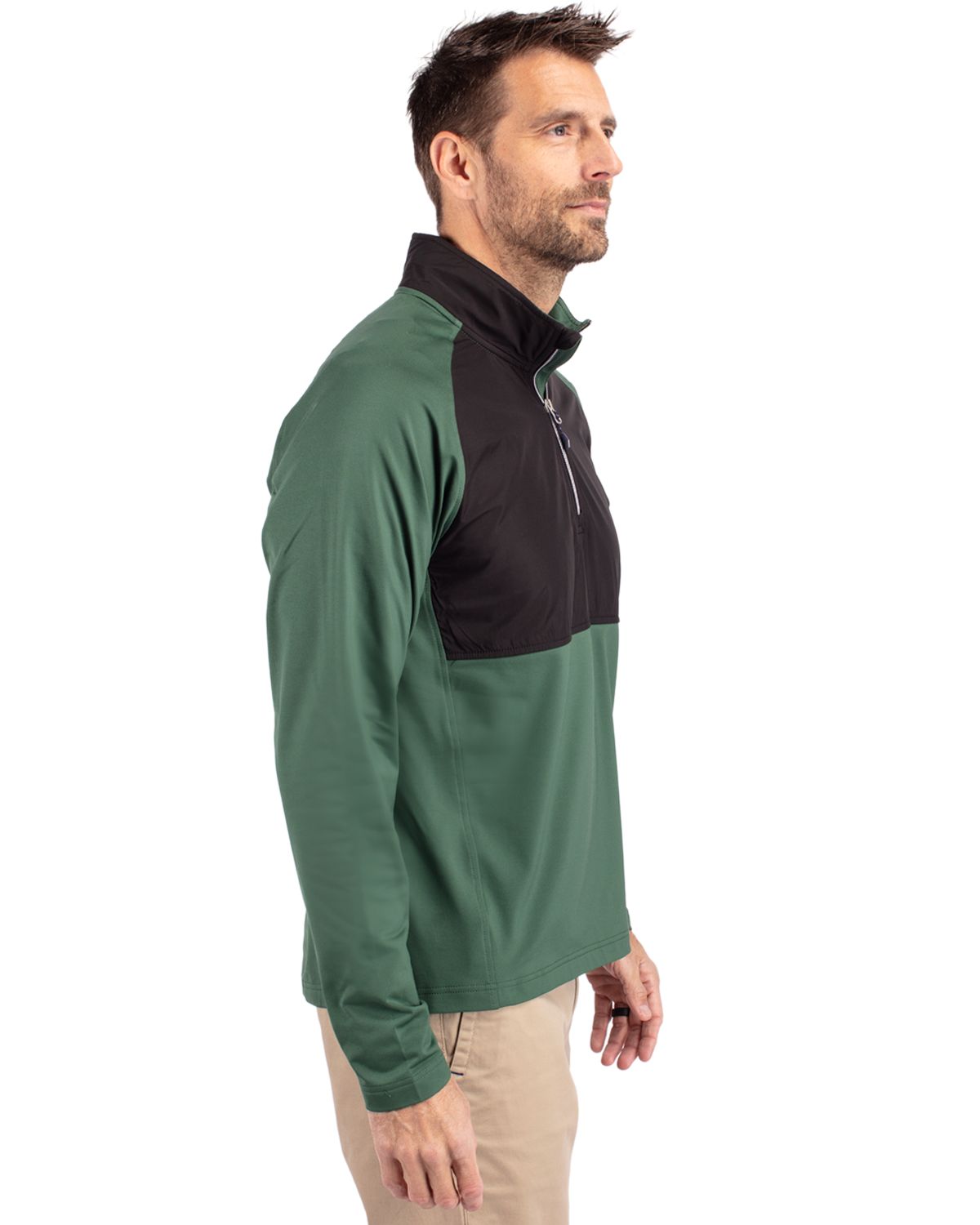 Cutter & Buck Adapt Eco Knit Hybrid Recycled Mens Quarter Zip 34