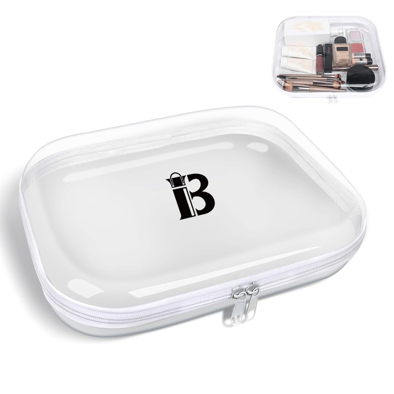 Portable Transparent Zipper Plastic Travel Storage Bag