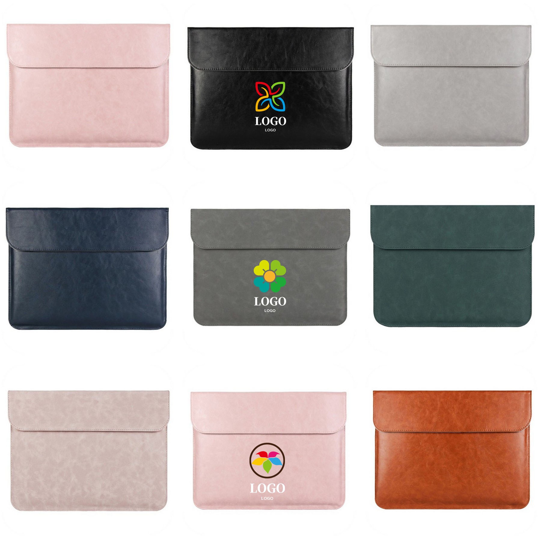 13 Inch Pu Leather Laptop Sleeve Tablet Briefcase 7