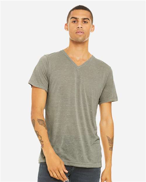 Unisex Textured Jersey V-Neck Tee - 3655 90