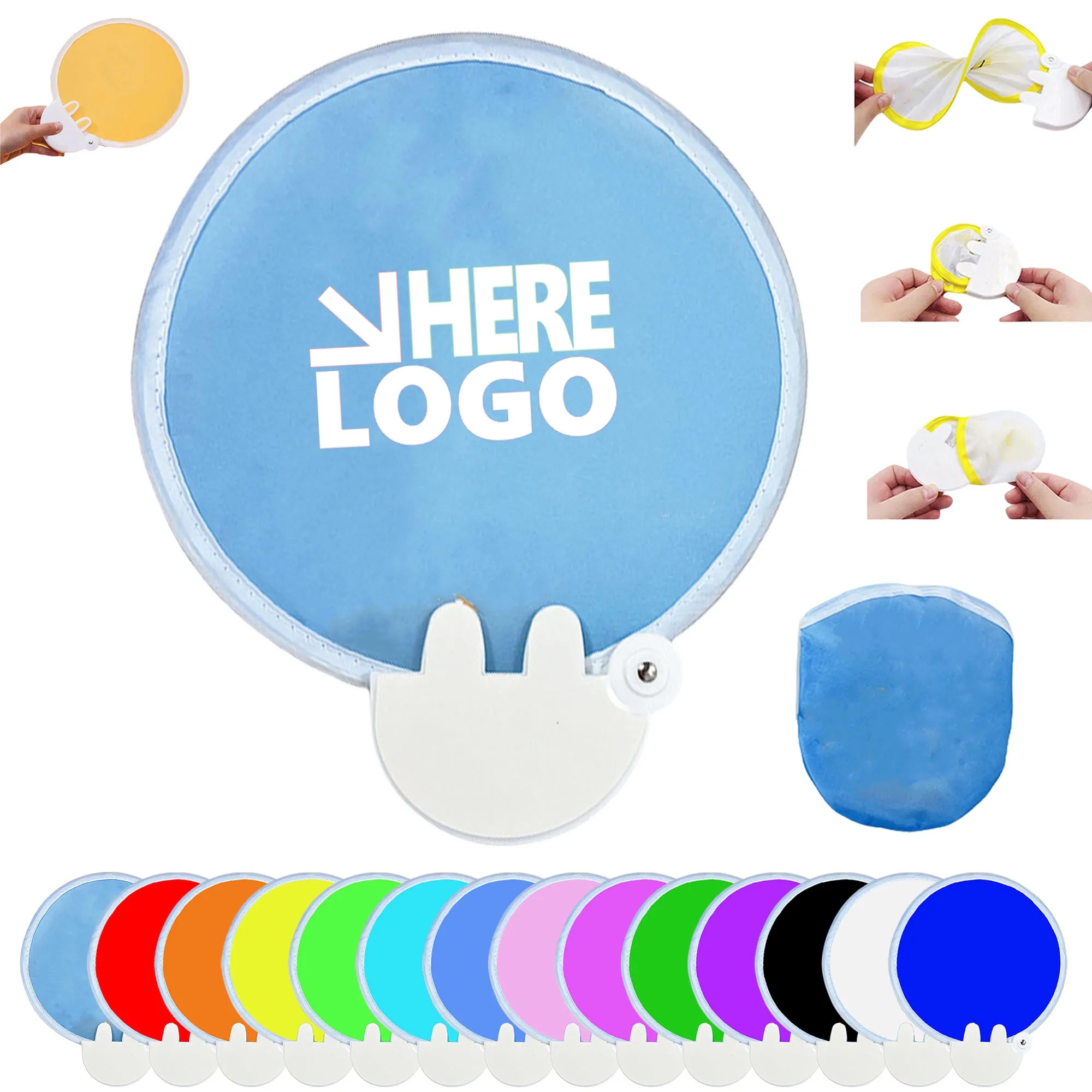 Foldable Hand Discs Fans 2