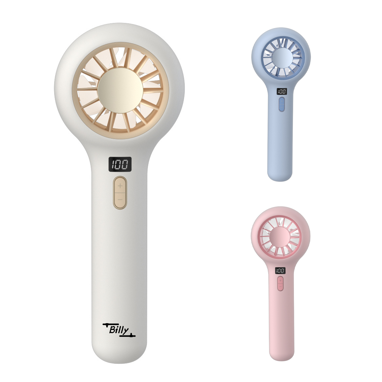 Mini Digital Display Portable Fan 2