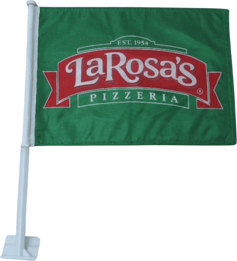 Car Flag DOUBLE SIDED Premium Polyester - Custom Printed 3