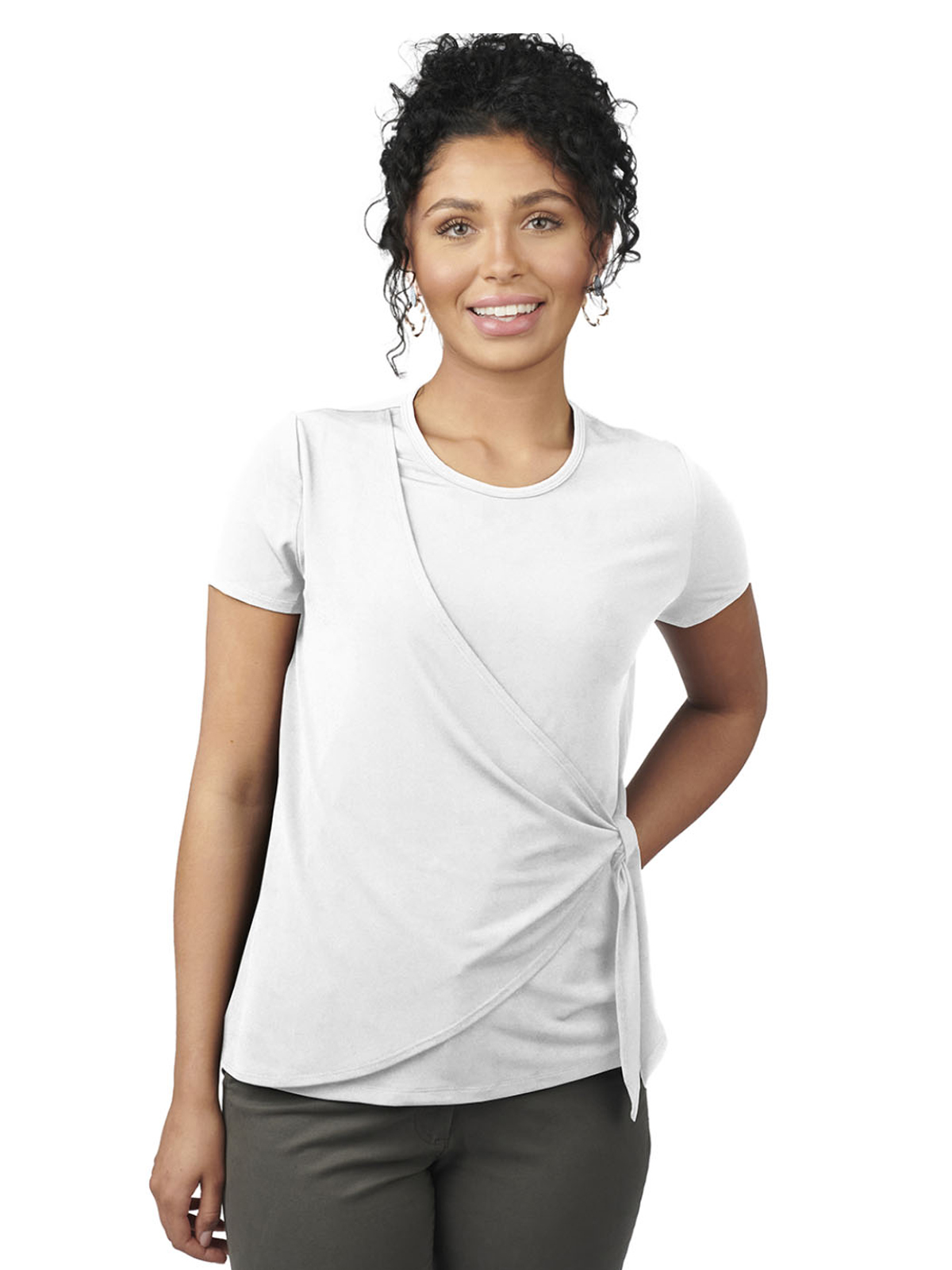 Edwards Garment - Women's Pocketless Soft Wrap Blouse 6