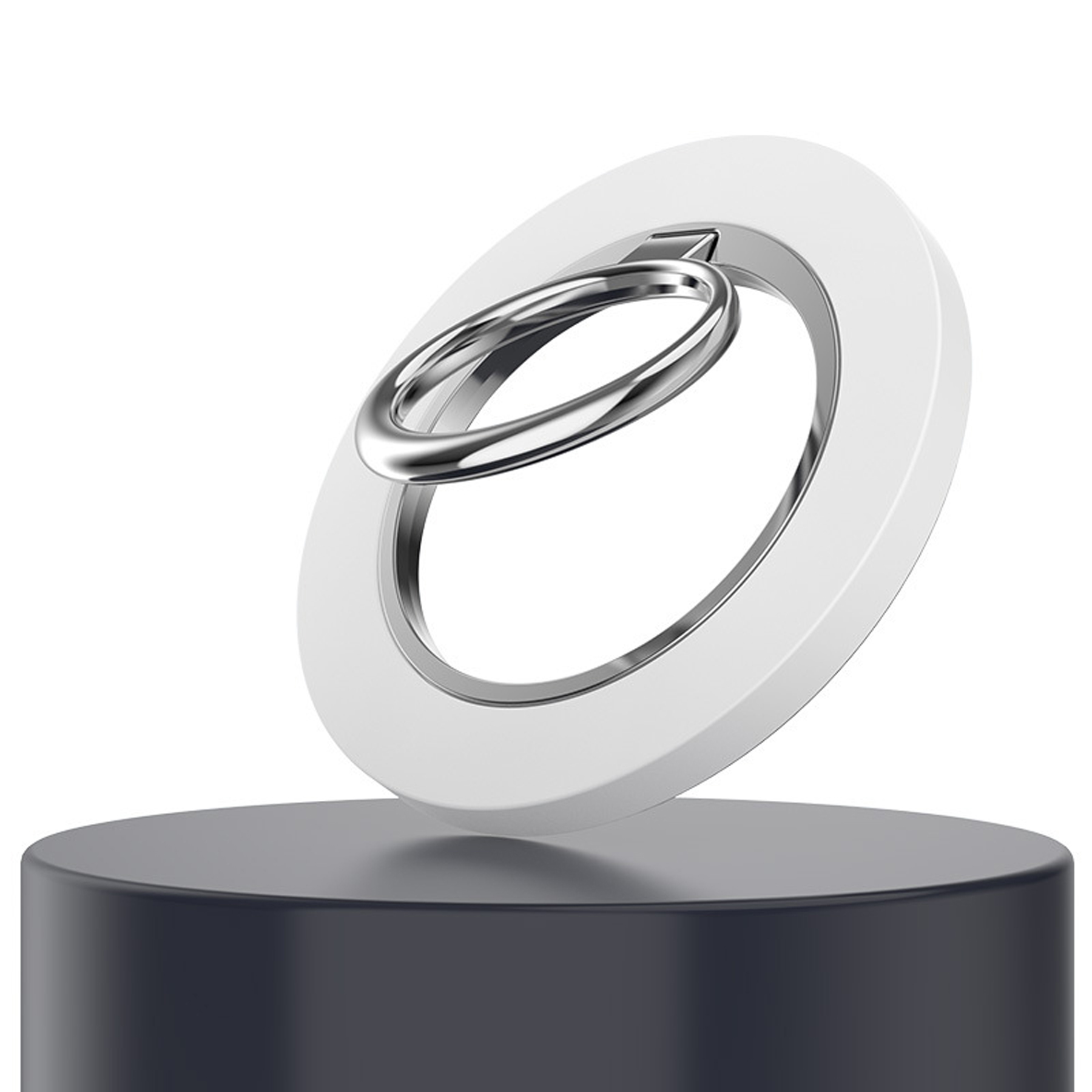Magnetic Phone Ring Grip for Wireless Charging