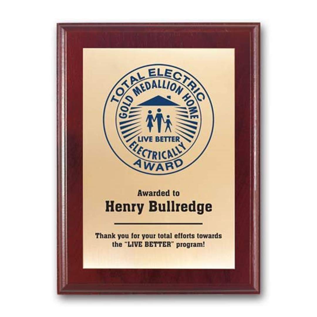 Screenprint Brass - Mahogany 2