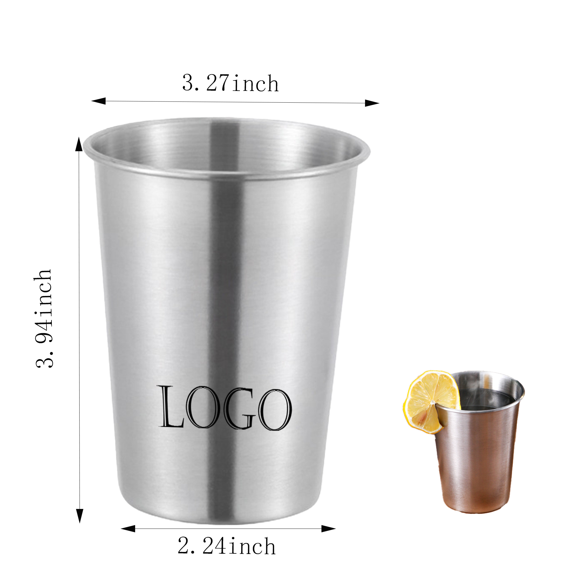 Unbreakable 304 Stainless Steel Outdoor Camping Cup 3