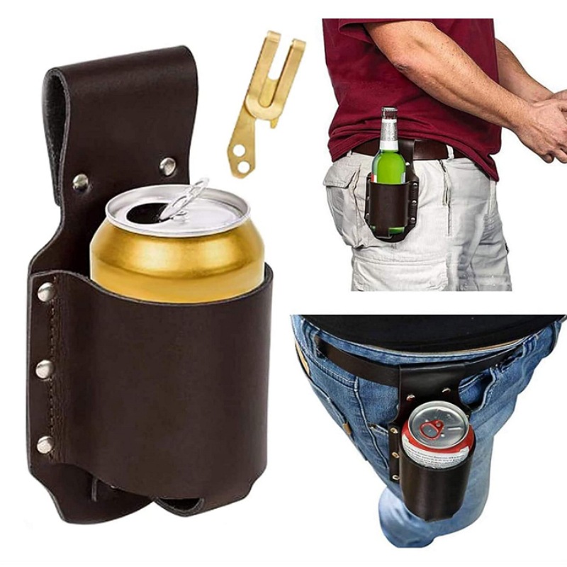 PU Leather Beer Holster 4
