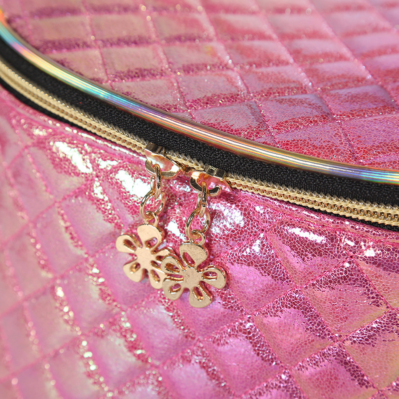 Holographic Argyle Toiletry Bag Cosmetic Bag 7