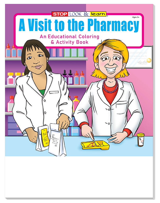 COLORING BOOK - A Visit to the Pharmacy Coloring & Activity Book 1