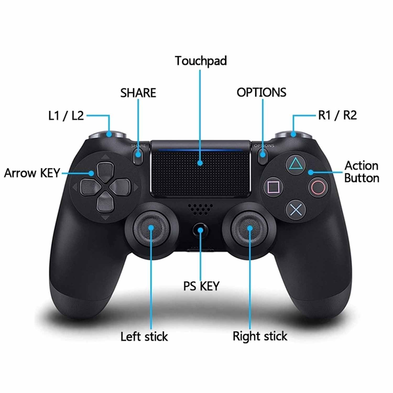 PS4 gamepad dual motor 6 axis P4 with tooth controller 2