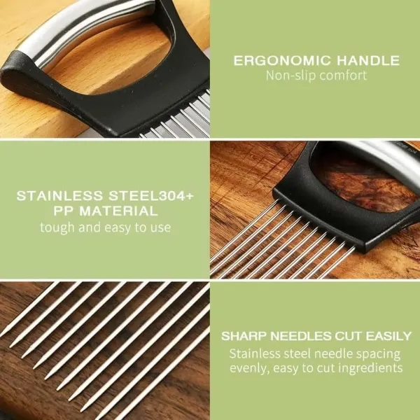 Stainless Steel Food Slicer Assistant Tool 6
