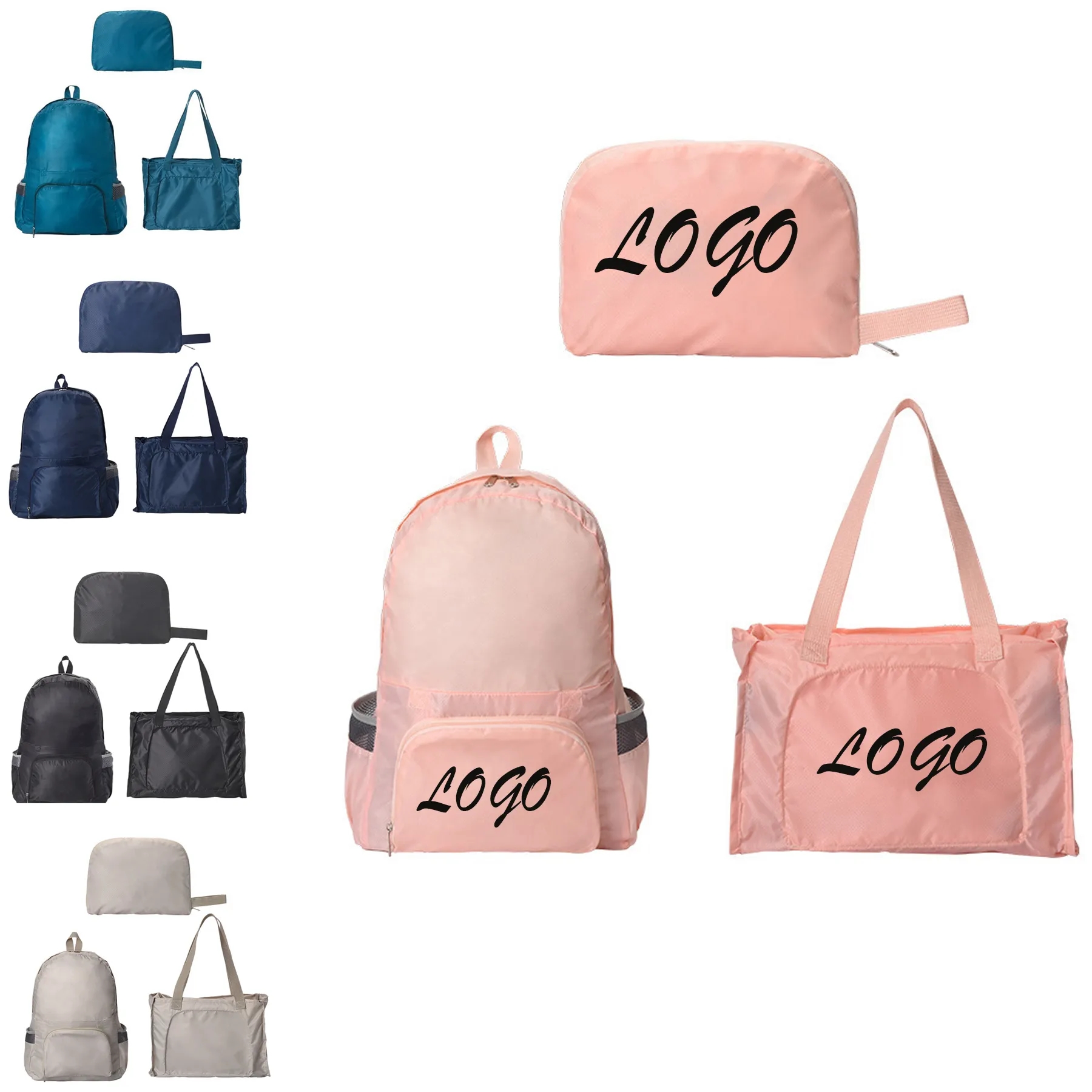 3in1 Lightweight Polyester Backpack With A Storage Bag 5