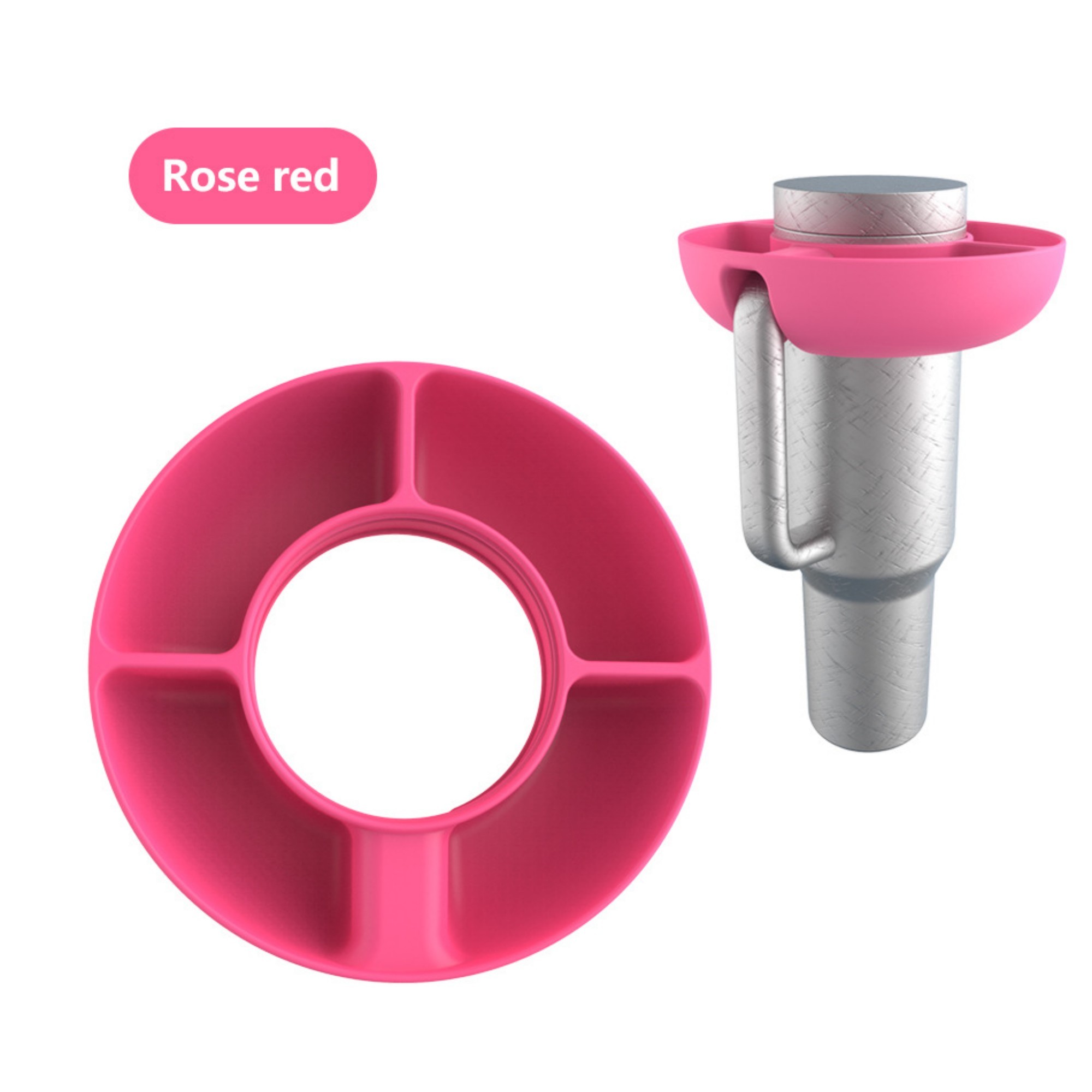 4 Compartment Silicone Snack Tray 9