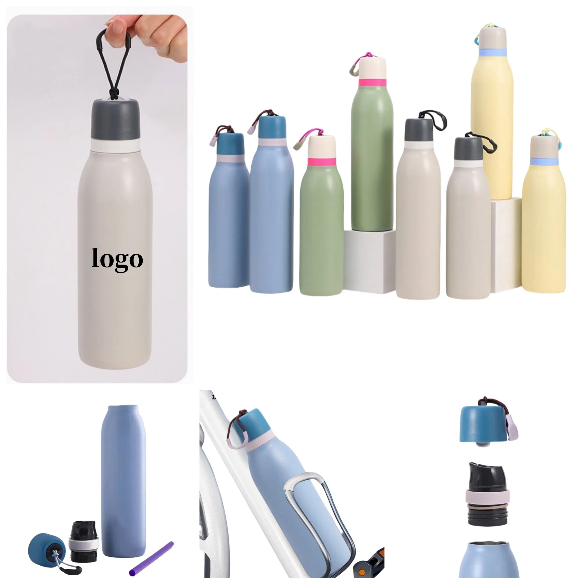 18oz Insulated vacuum flask Sports Water Bottles Macaron 15