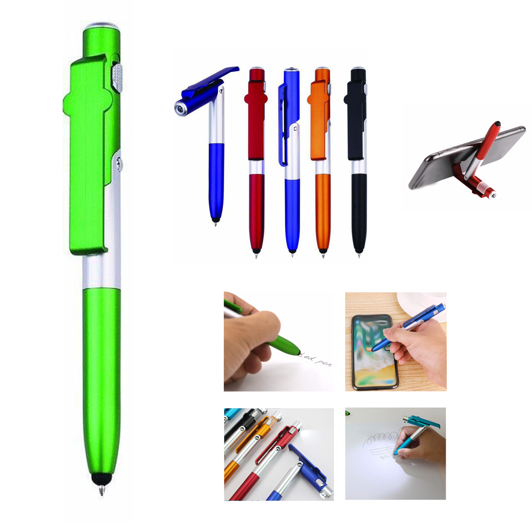 Cellphone Holder Pen with LED Light 2