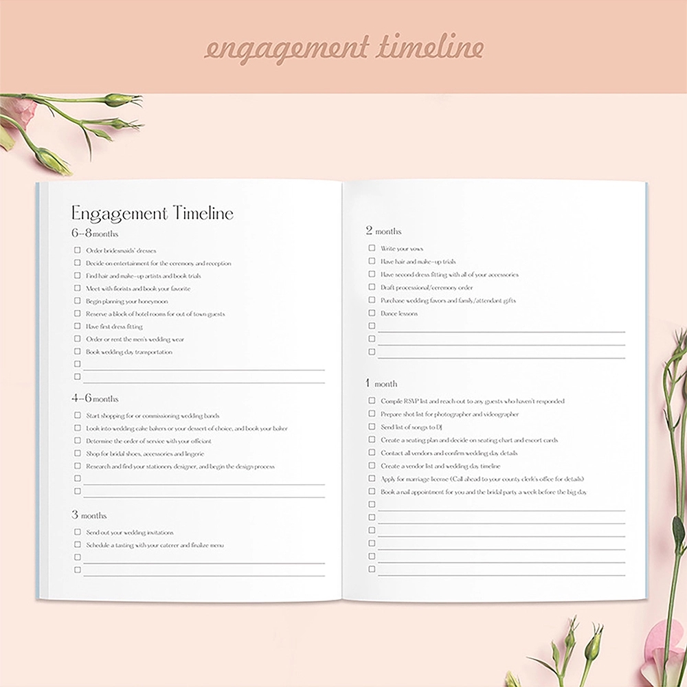 A5 Hard Cover Wedding Planner 8