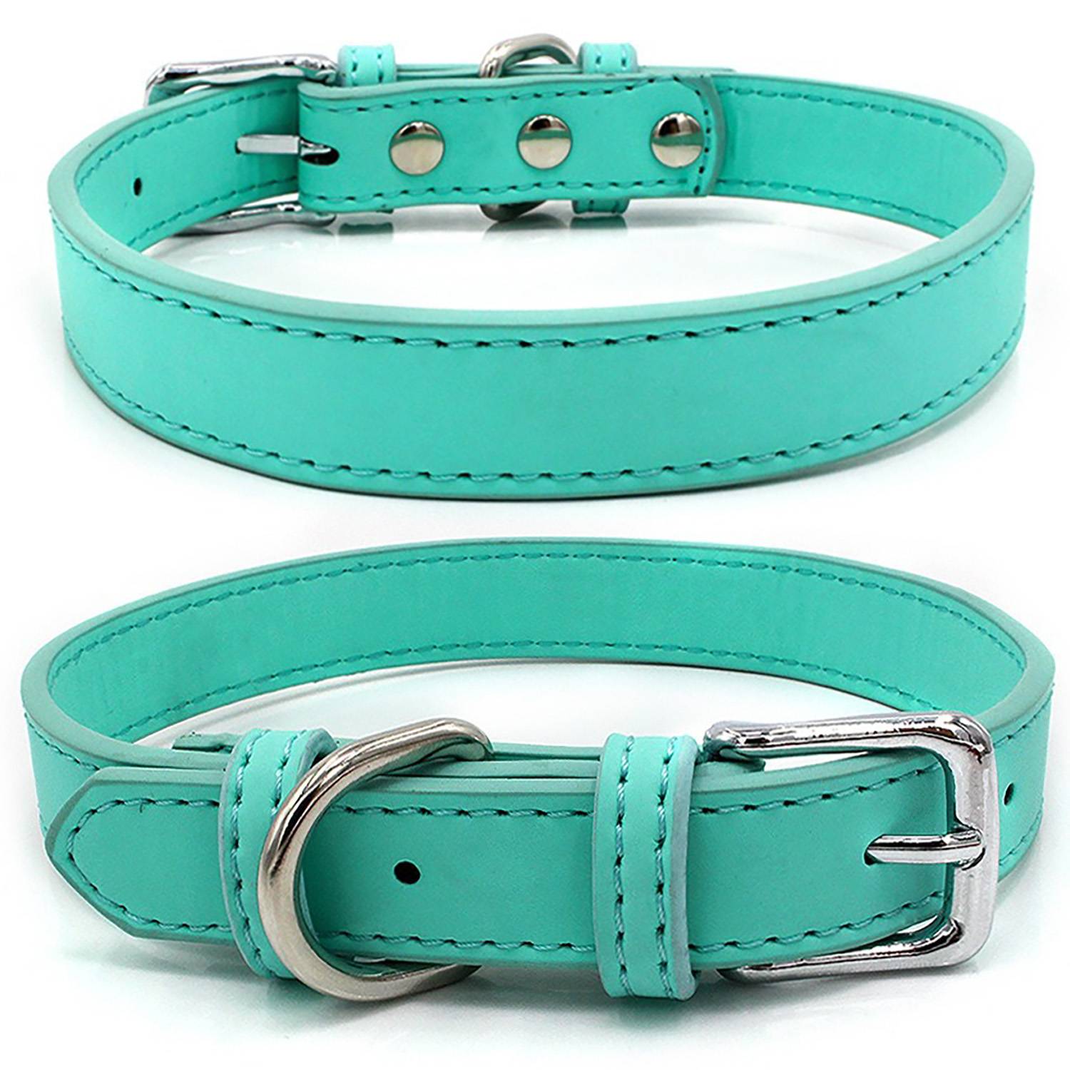 Adjustable PU Leather Pet Collar 6
