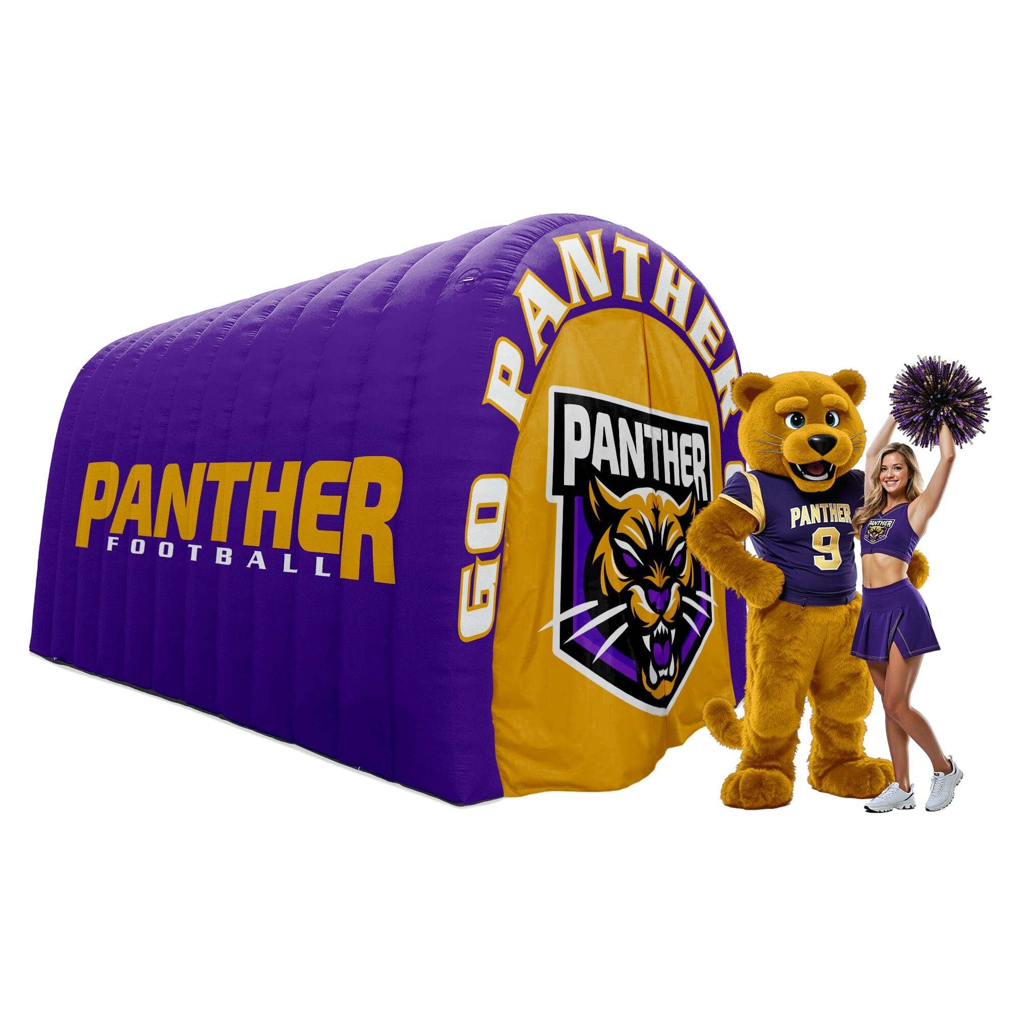 Custom Inflatable Sports Tunnel - 9ft Long 3