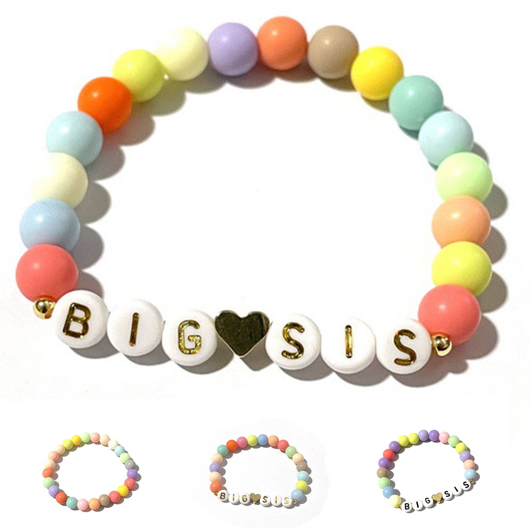 Plastic Handmade beaded rice bead bracelet 2