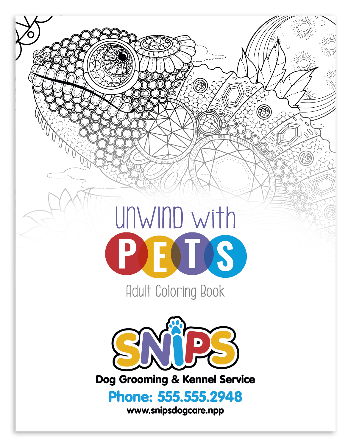 Good Value™ Unwind with Pets Adult Coloring Book 37