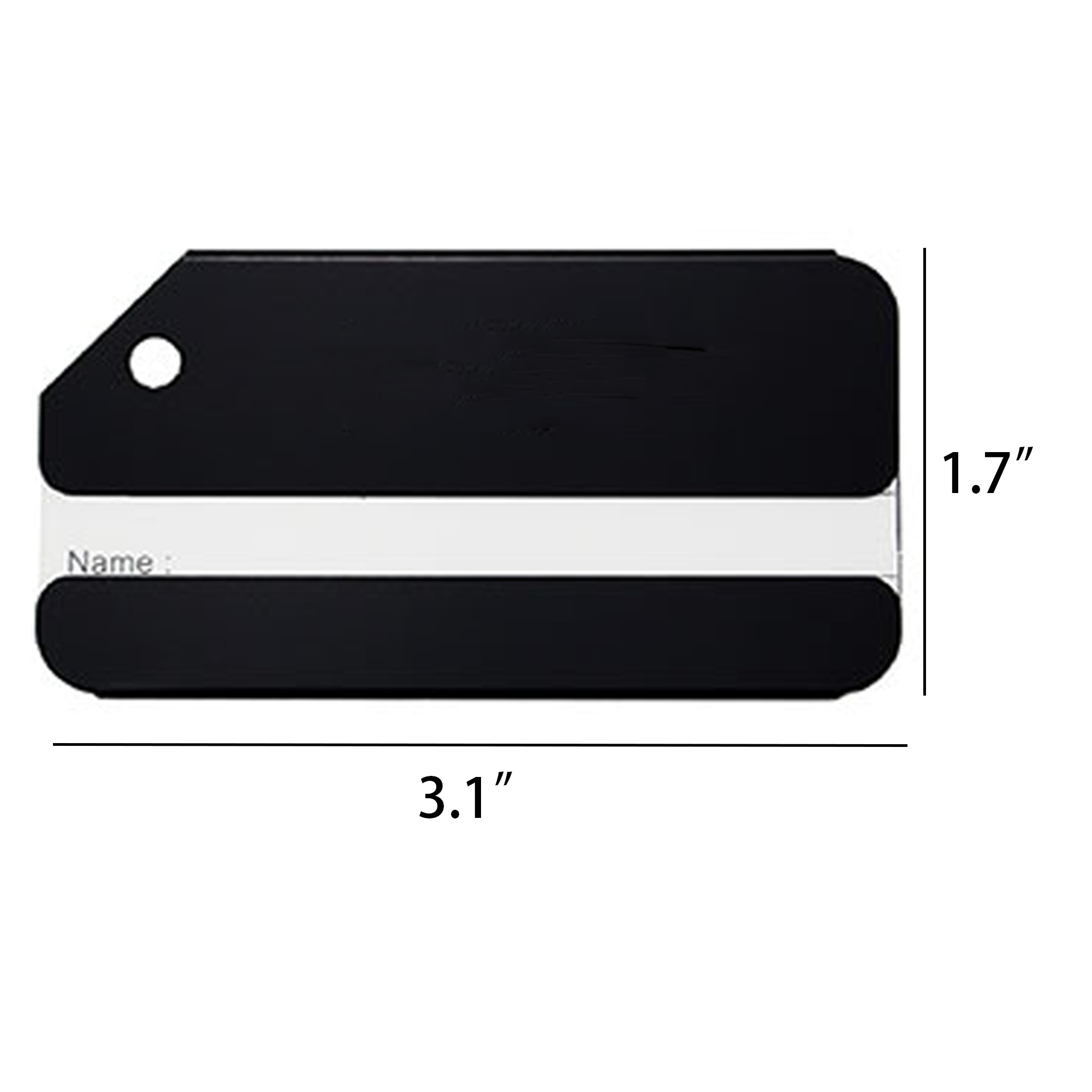 Premium Luggage Identifier Tag Steel Loop 10