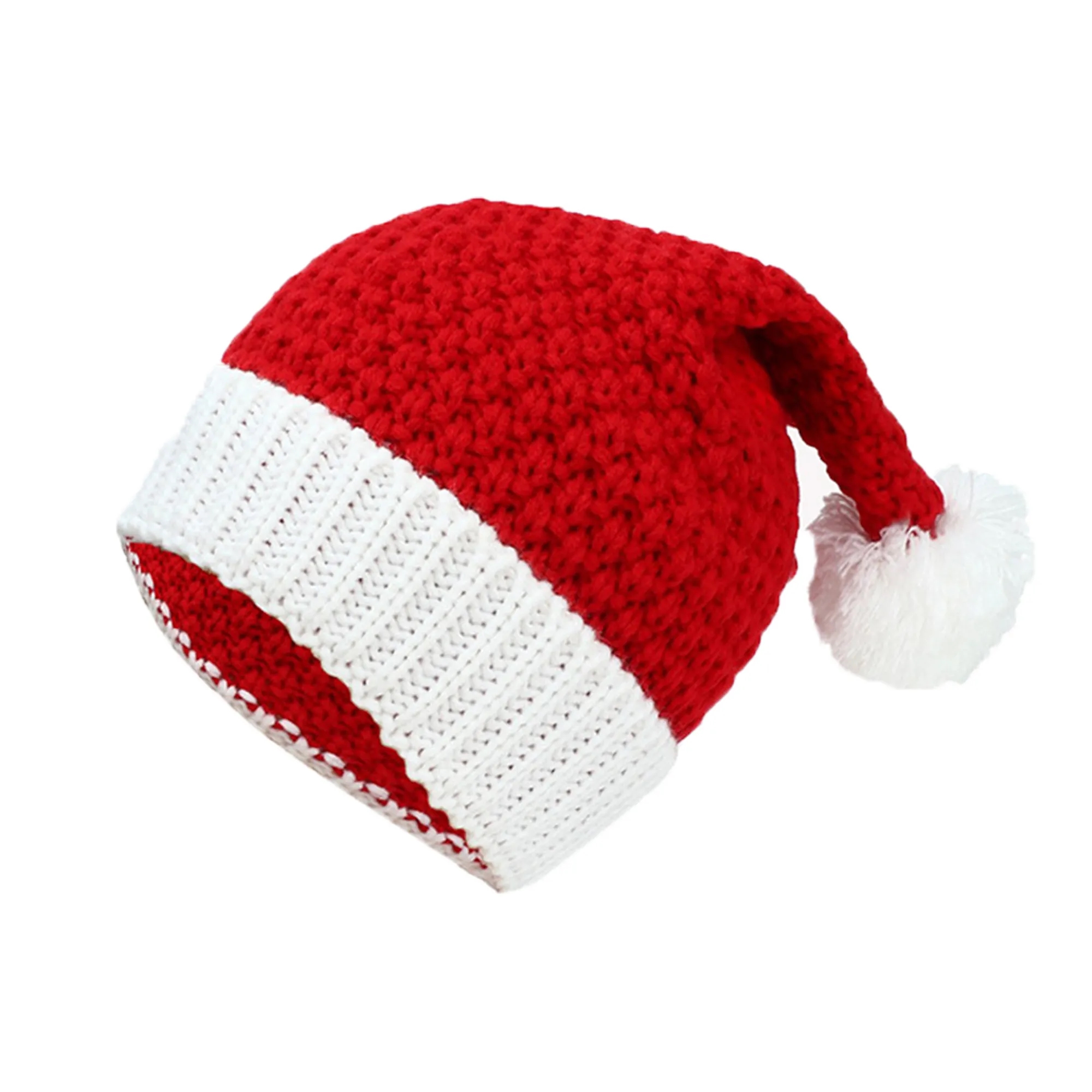 Knitted Christmas Family Santa Hats 3