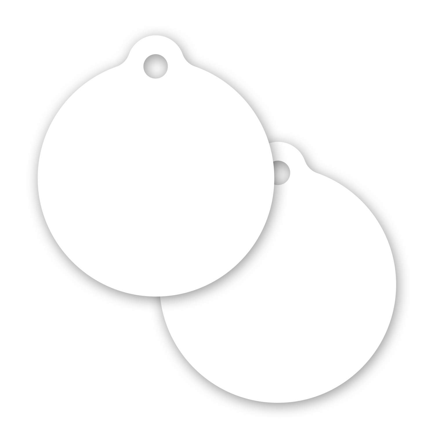 Plastic Circle Keytag 1