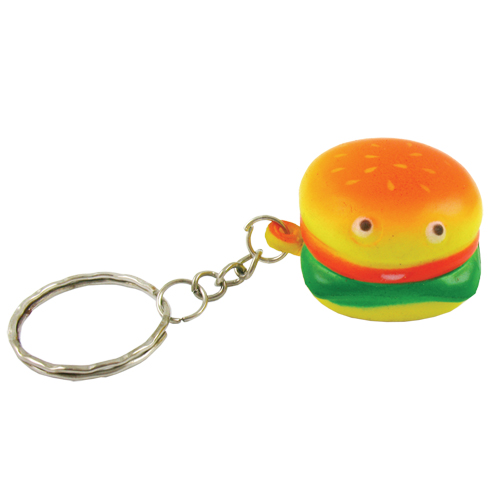 Stress Relievers - Hamburger Key Chain(Stress Ball) - Close out 2