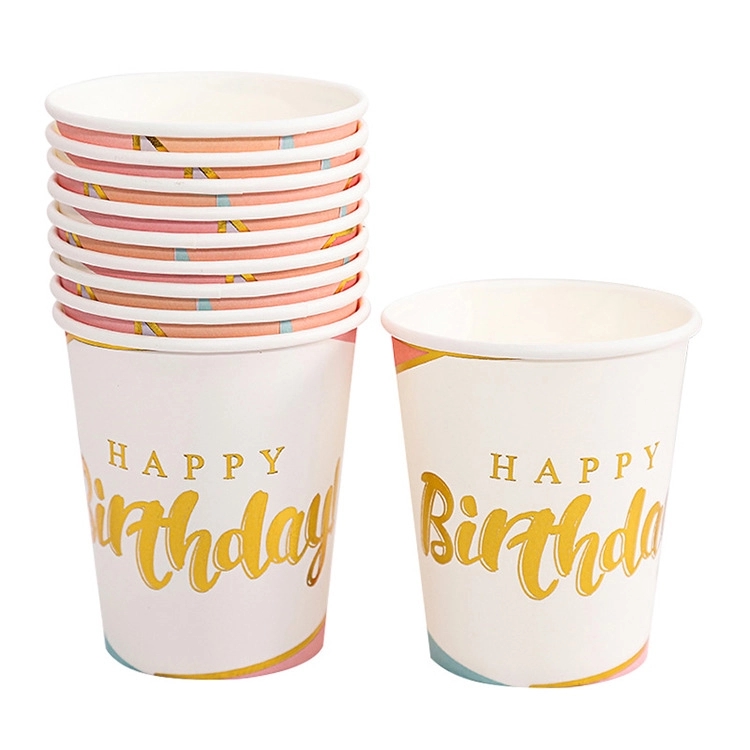 9 oz  Disposable Party Picnic Beverage Paper Cup 12