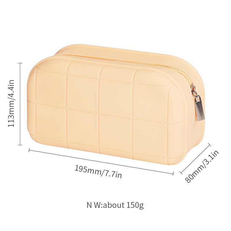 Silicone Makeup Bag Travel Organizer Cosmetic Pouch 5