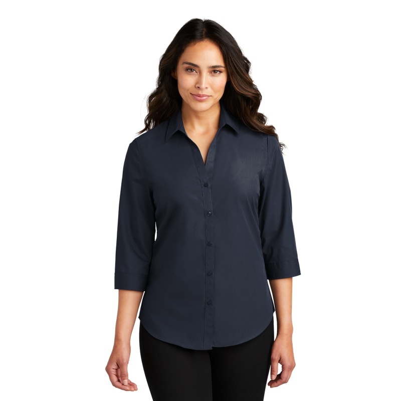 Port Authority Ladies 3/4-Sleeve Carefree Poplin Shirt. 24