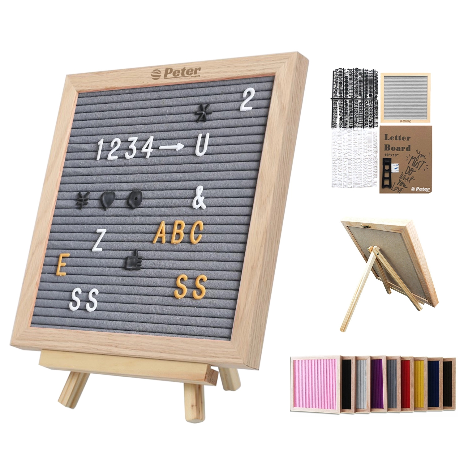 Felt Letter Board With Stand 2
