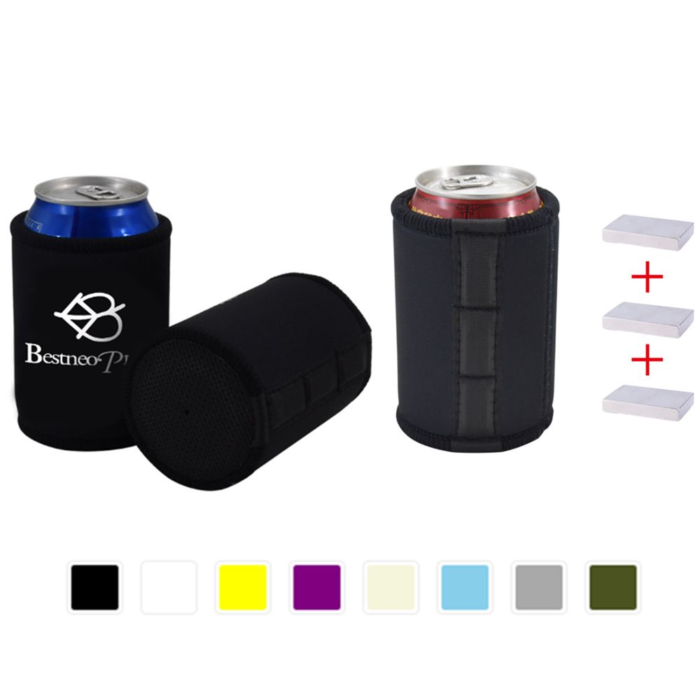 Neoprene Magnetic Can Bottle Coolie, custom koozie with logo imprint 3