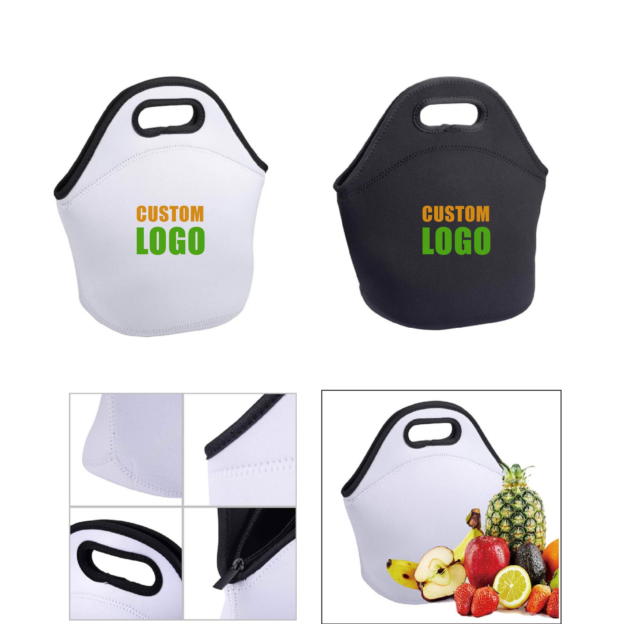 MOQ 10 pcs Neoprene Meal Pouch 3