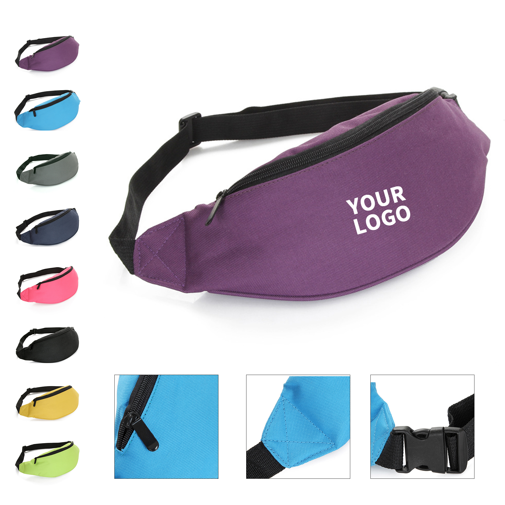 Durable Nylon Fabric Sports Fanny Pack 6