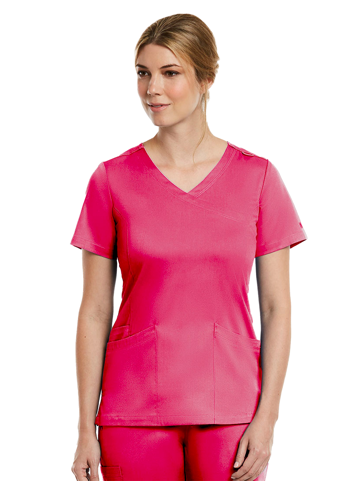 Maevn - Matrix - Women's Three-Pocket Curved Mock Wrap Top 18