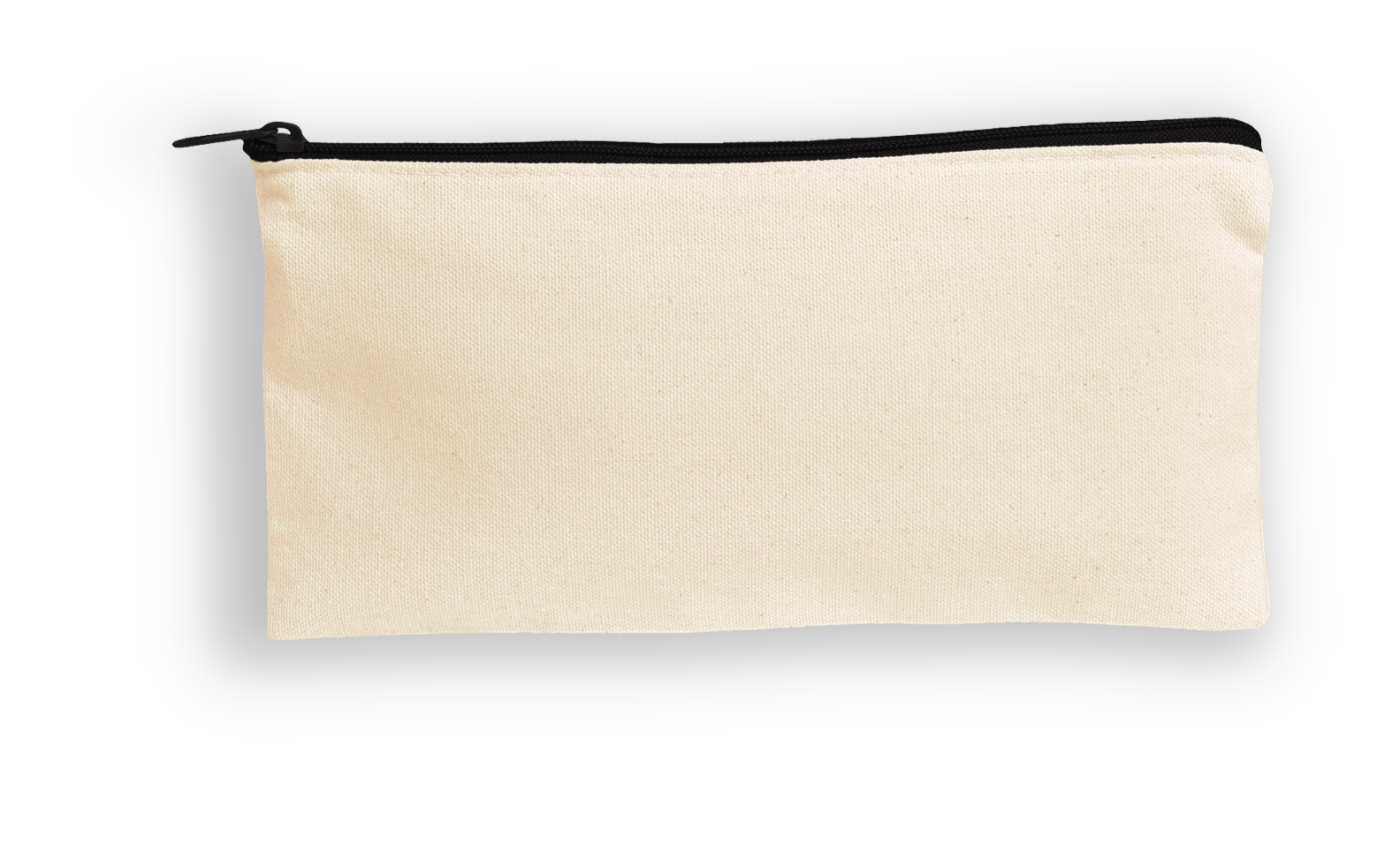 Canvas Anything Pouch with Black Zipper 3