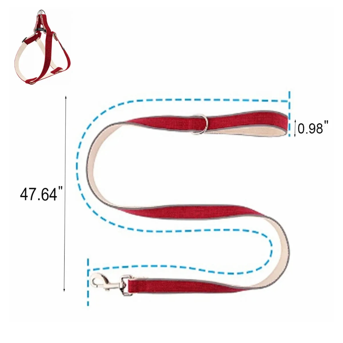 Light Eco-Friendly Hypoallergenic Natural Hemp Dog Leash 4