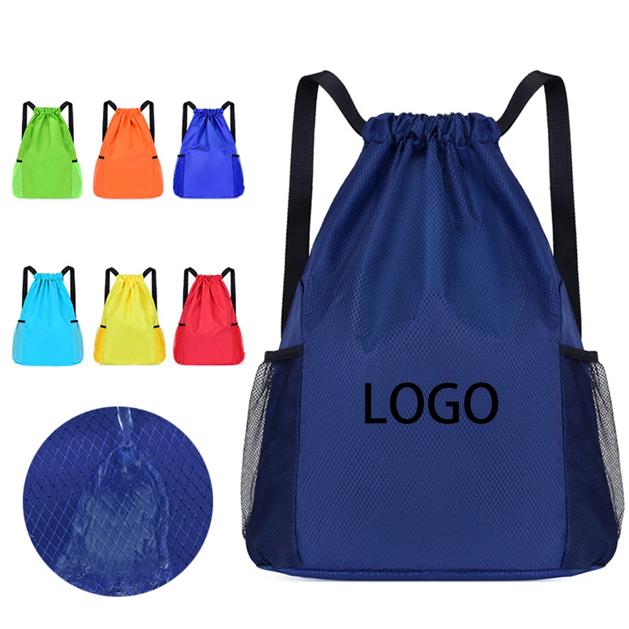 Oxford Cloth Drawstring Backpack 1