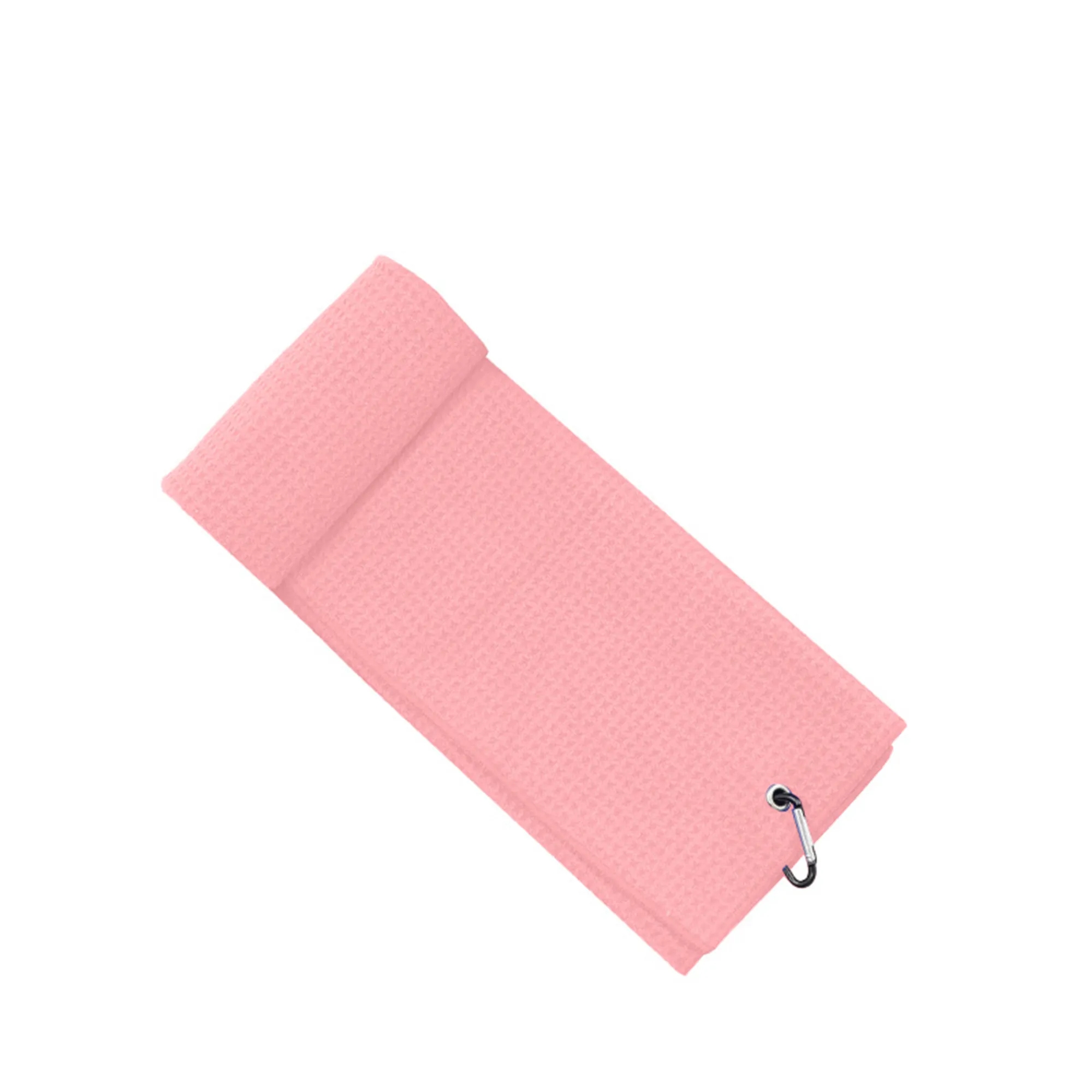 Tri-fold Microfiber Waffle Golf Towel 9